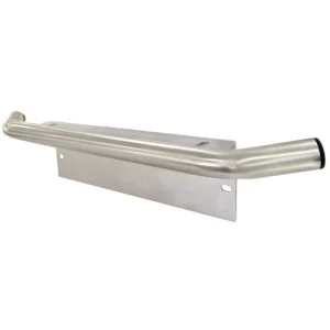 NUMBER PLATE BRACKET CHROME SUITS LIGHT BARS & DRIVING LIGHTS 105 x 370mm