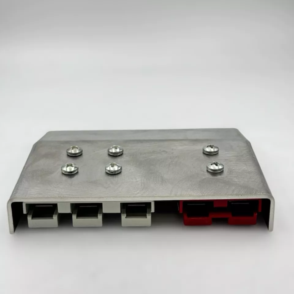 3 pin & 2 pin Red 50 Amp Anderson plug Surface Mount Cover Stainless steel - Image 2