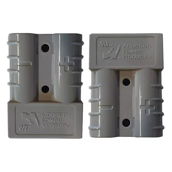 3 pin & Grey 2 pin 50 Amp Anderson plug Surface Mount Cover Stainless Steel - Image 6