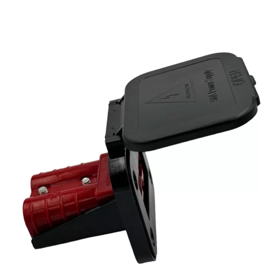 50Amp Anderson Plug Flush Mount Cover Assembly Weather Proof with cover + RED - Image 2