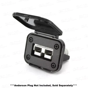 50Amp Anderson Plug Flush Mount Slim Cover Assembly Weather Proof with cover