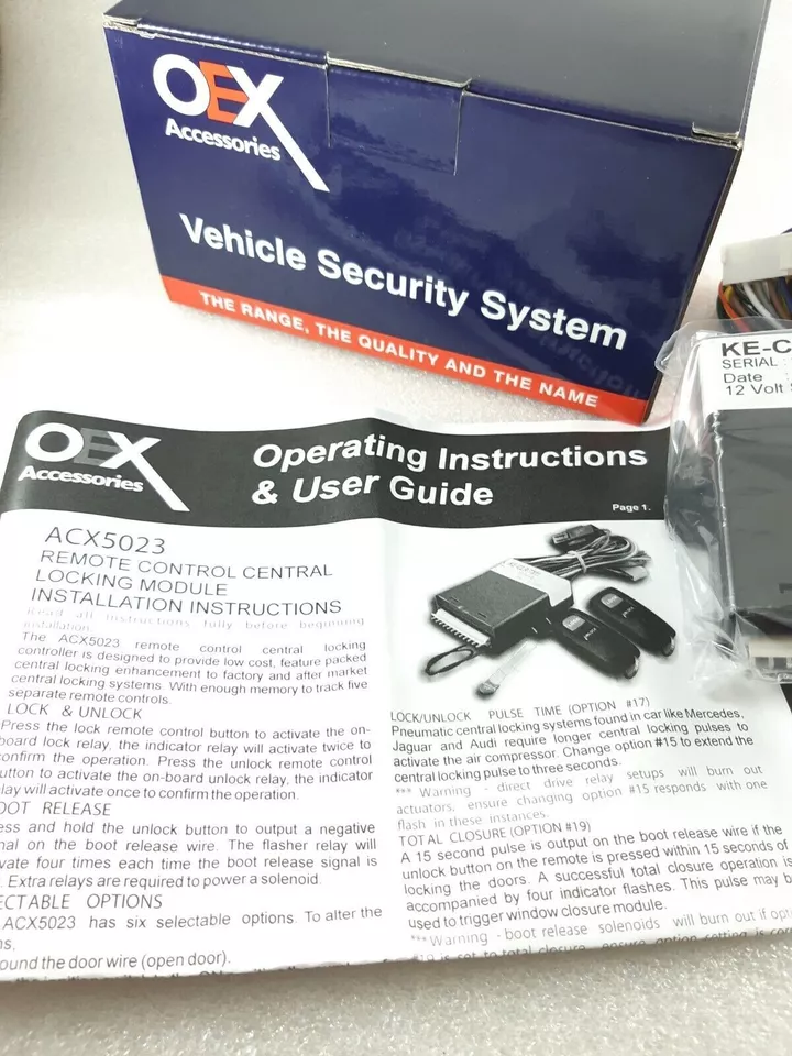 Automotive Keyless Entry Kit 12v Universal - Suits 2 or 4 Door Systems - Image 4