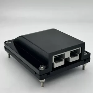 Billet aluminium gloss Black finish Anderson Plug Surface Mount Cover + GREY