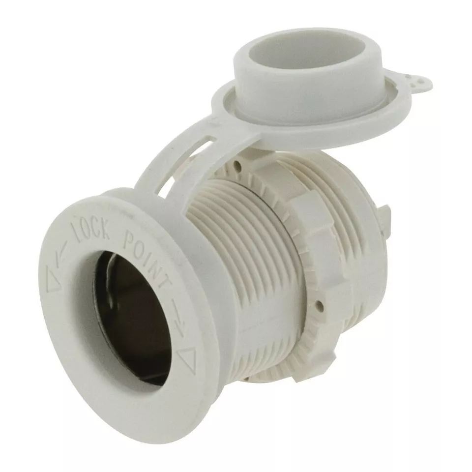 Hulk 4X4 Accessory/CIG Power Socket White 12/24V 20A @12V Non Led (HU6620-1) - Image 2