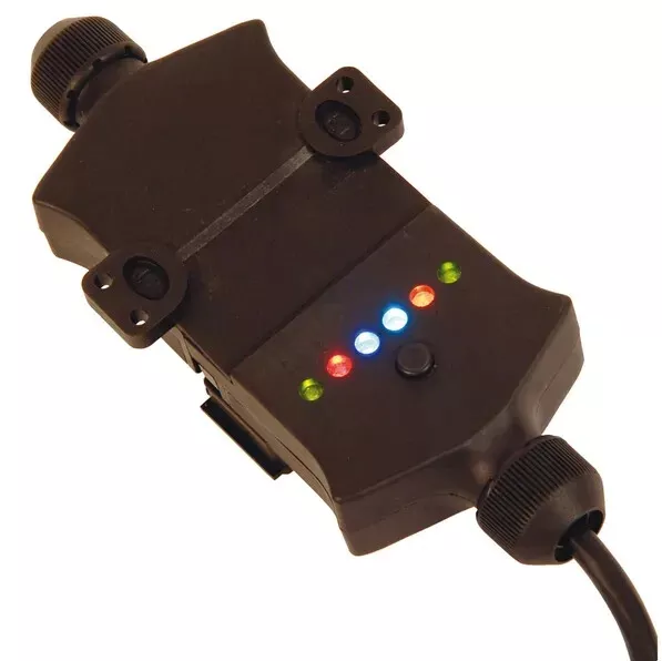 KT Trailer 7 Pin Flat Plug with Inbuilt LED circuit tester Manutec UB - Image 2