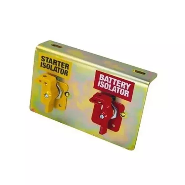 Mounting Bracket And Dual 75910 MASTER Isolators Battery & Starter switches inc