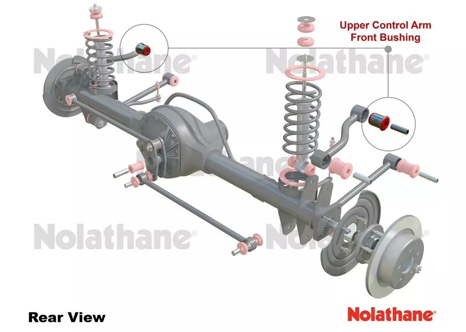 Nolathane REAR TRAILING Arm Upper Front BUSHING Kit suits Ford XE XF EA EB ED - Image 5