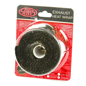 SAAS Exhaust Wrap Heat Tape Basalt Black 50mm/2 Inch x 5m SHWT5005B
