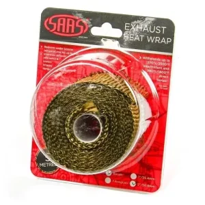 SAAS Exhaust Wrap Heat Tape Basalt Titanium 50mm/2 Inch x 5m SHWT5005