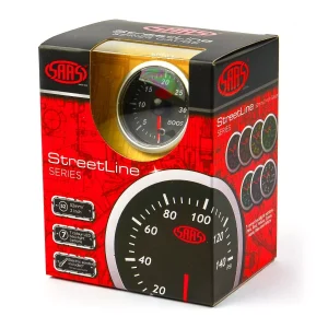 SAAS SG21213 Boost Gauge Diesel 0-30 psi 52mm Black Street Series Streetline
