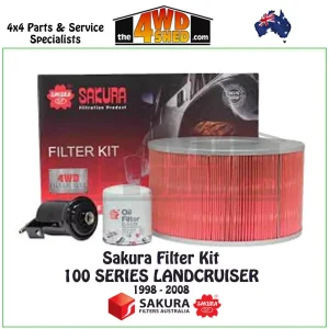 Sakura Filter Kit suits- 100 Series Toyota Landcruiser LX470 UZJ 06/1998-10/2007