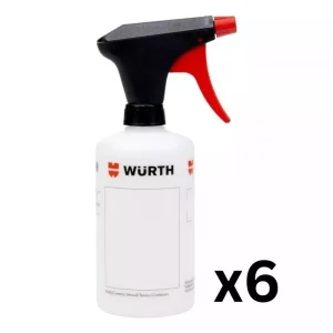 Wurth Spray Bottle 500ml BULK 6 PACK for window cleaner, car care & workshop
