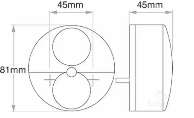 x2 Narva Front Indicator/Park Lamp 80mm Indicator Lenses ONLY suits Narva 87280 - Image 4
