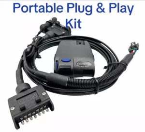 Portable Brake Controller trailer brake Kit 7 Pin to 7 Pin plugs - Hayman Reese