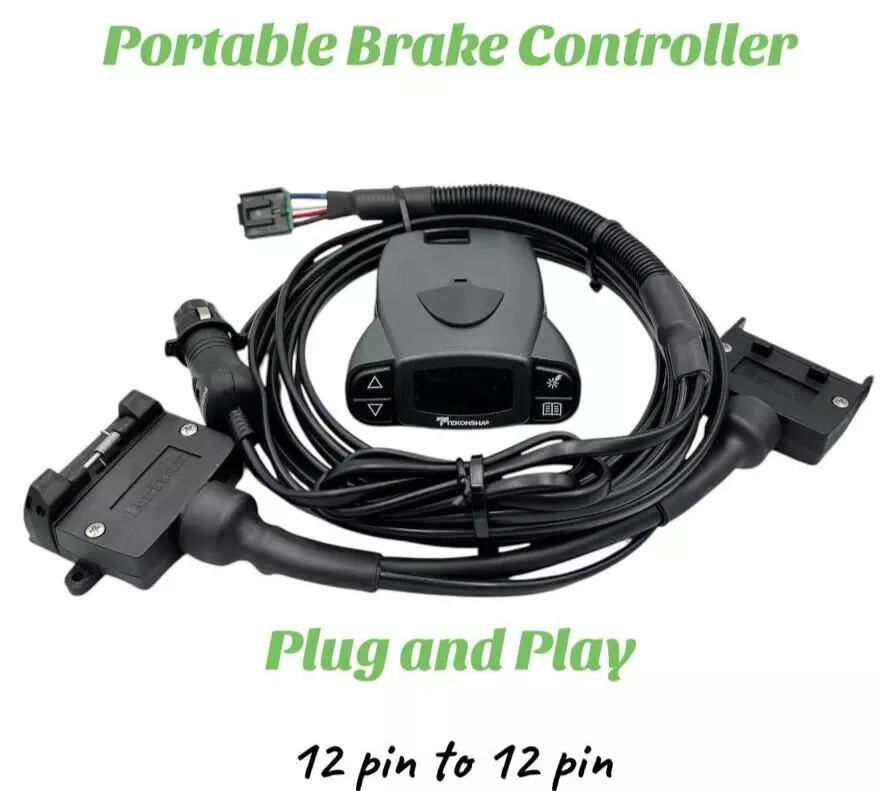 Portable Electric Brake Controller - 12 Pin to 12 Pin sockets Tekonsha P3