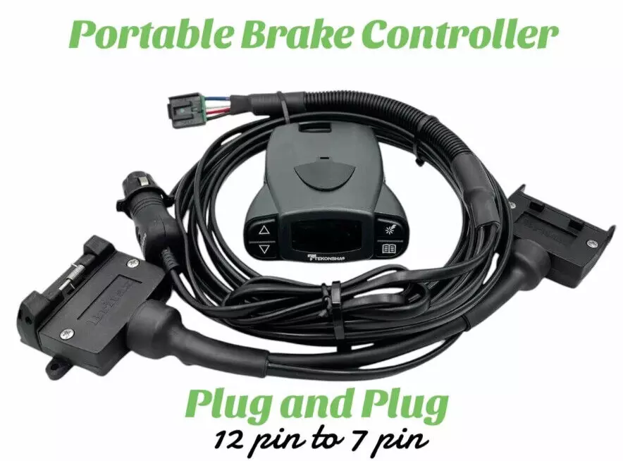 Portable Electric Brake Controller - 12 Pin to 7 Pin sockets Tekonsha P3