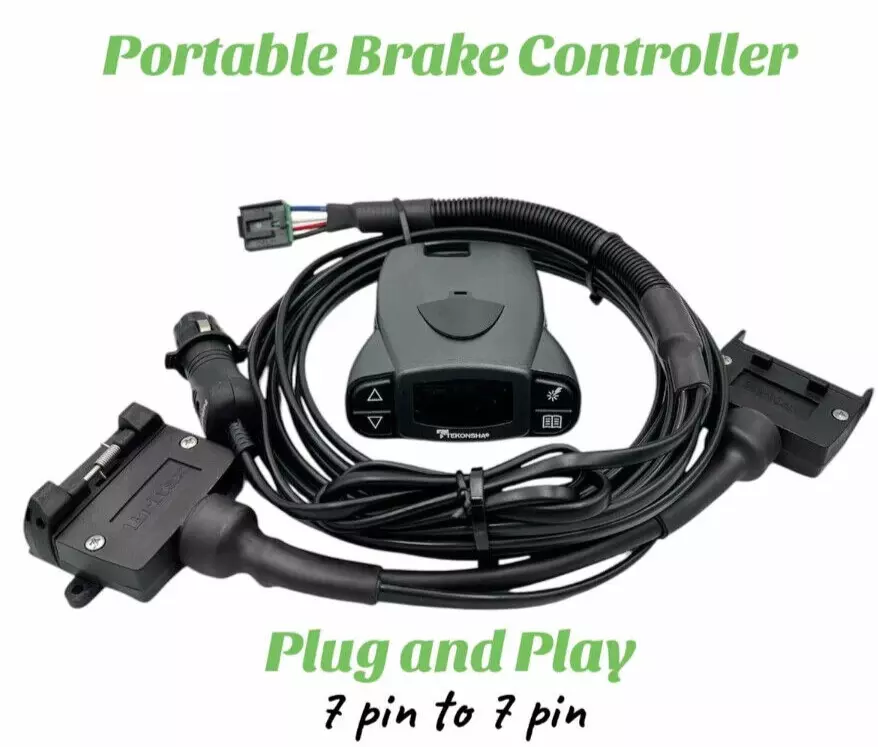 Tekonsha P3 Portable Electric Brake Controller - 7 Pin to 7 Pin sockets