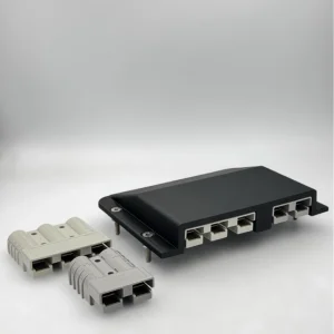 3 pin 50 Amp Anderson Plug Surface Mount Panel Kit External 2 Grey plugs inc - Image 2