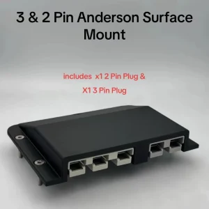 3 Pin & 2 Pin 50Amp Anderson Plug Surface Mount Panel Kit External Grey Plugs x2