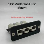 3 pin 50 Amp Anderson plug flush mount holder Cover Dual Battery 3Pin