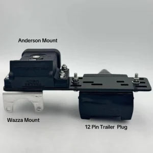Anderson Plug 50Amp Cover 12 Flat Trailer Socket & Wazza Cable Mounting Bracket