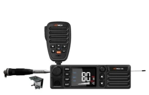 MGX D1 PRO UHF Radio MGX 1-DIN with 6dBI Stainless Steel Antenna + Bracket