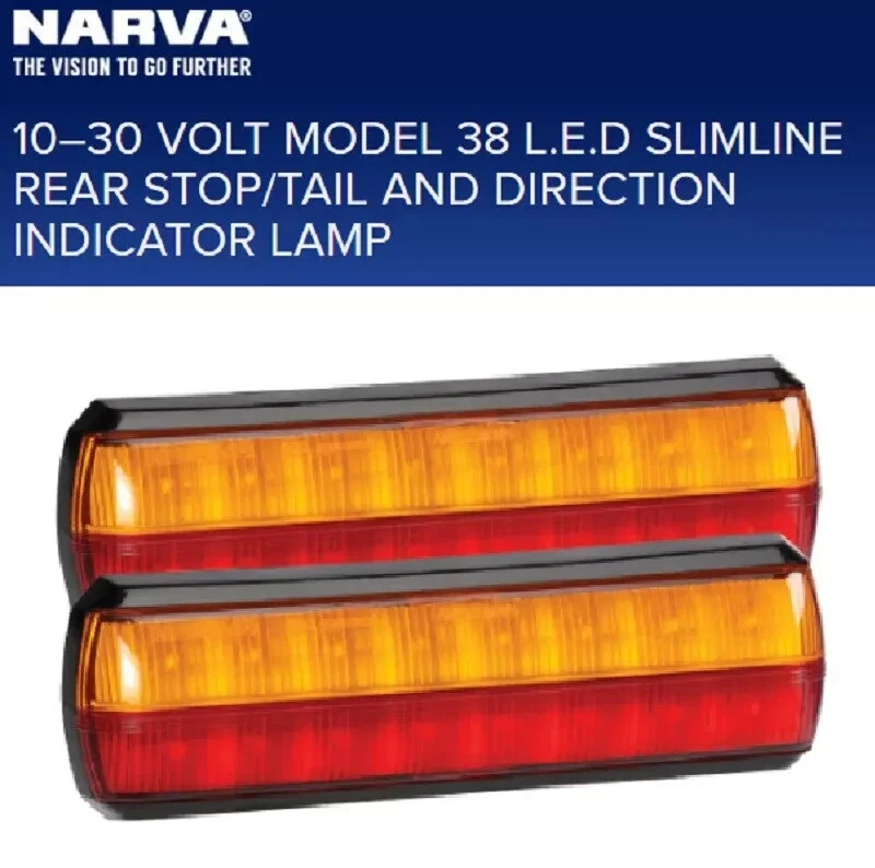 Narva 93812BL2 Multivolt Slimline LED Rear Stop / Tail / Indicator Lamp 2 Pack - Image 2