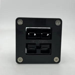 50Amp DUAL Double Anderson TWIN MOUNT FLUSH COVER CARAVAN, CANOPY x2 Black plugs - Image 2