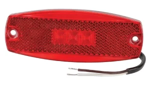Narva 9-33 V LED Rear Marker/ External Cabin Lamp Light & Reflector Red 91708