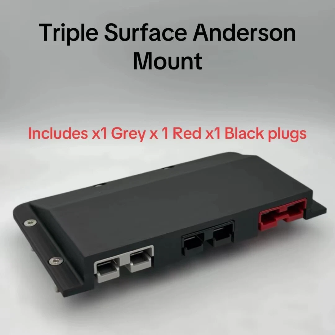 Triple Anderson Surface Mount Cover Panel Kit Canopy 50 Amp Grey/Red/Black