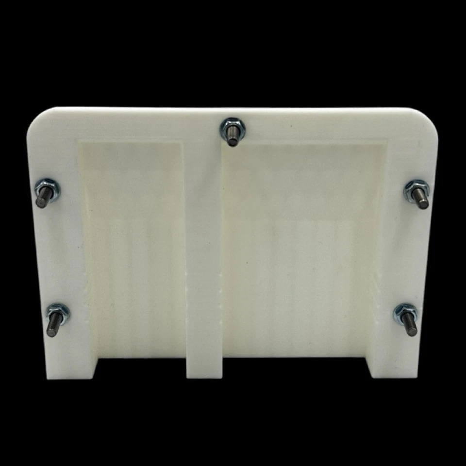 White 3 Pin & 2 Pin 50Amp Anderson Plug Surface Mount Cover Panel + x2 Red Plugs - Image 3