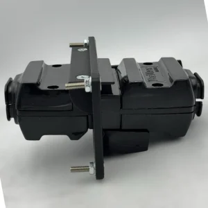 12 Pin Flat Trailer Socket Flush Bumper Mount Plate- no Socket Inc - Image 4