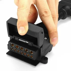 12 Pin Flat Trailer Socket Flush Bumper Mount Plate - 12Pin Socket Inc - Image 9