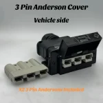 3 Pin 50Amp Anderson Style Connector Mount housing - Vehicle Side + x2 3Pin And