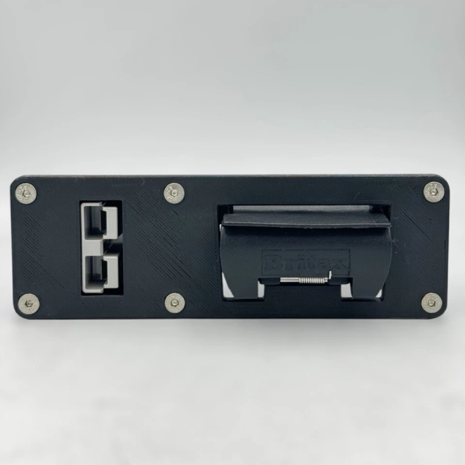 7 Pin Flat Trailer Socket & Single 50Amp Anderson Flush Bumper Mount Plate - Image 2