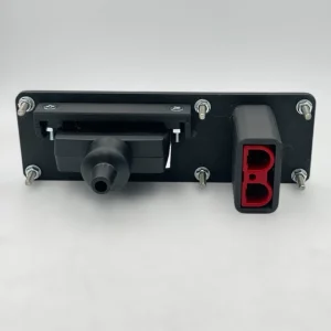 7 Pin Flat Trailer Socket & Single Red 50Amp ESC Anderson Flush Bumper Mount - Image 3