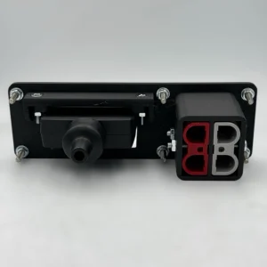 7 Pin Flat Trailer Socket & Twin 50Amp Andersons R/G Flush Bumper Mount Plate - Image 4