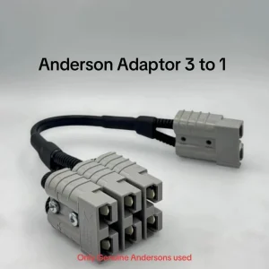 GENUINE 50Amp Anderson Plug Adaptor Connector Lead 3 into 1 Triple stack
