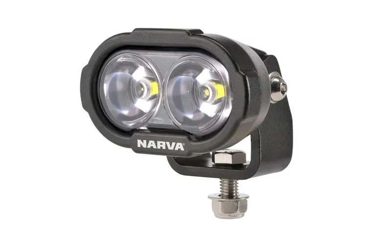 NARVA 9-33 VOLT HEAVY-DUTY LED WORK LAMP, 60° FLOOD BEAM - 2 X 8W