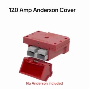 RED 120 AMP ANDERSON CONNECTOR PLUG COVER EXTERNAL MOUNTING BRACKET KIT 120AMP