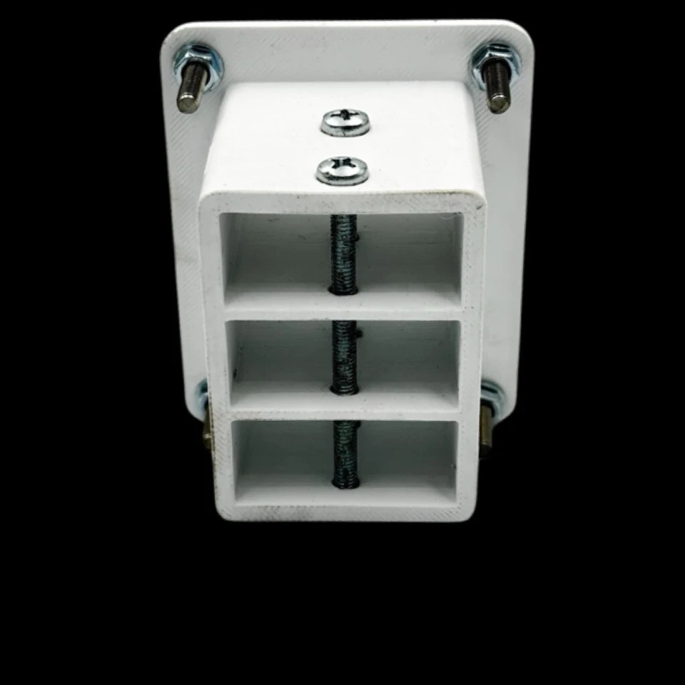 White Marine Flush Mount Triple Anderson Plug 50Amp Mounting Bracket -No Plugs - Image 3