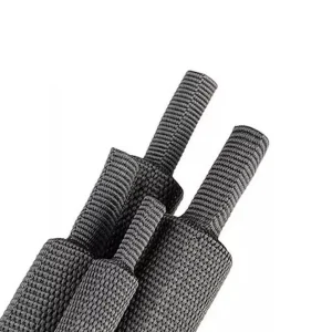 2:1 Ratio Braided Sleeving Shrinkable Fabric Heatshrink Tubing 30mm -5Mtr Roll - Image 4