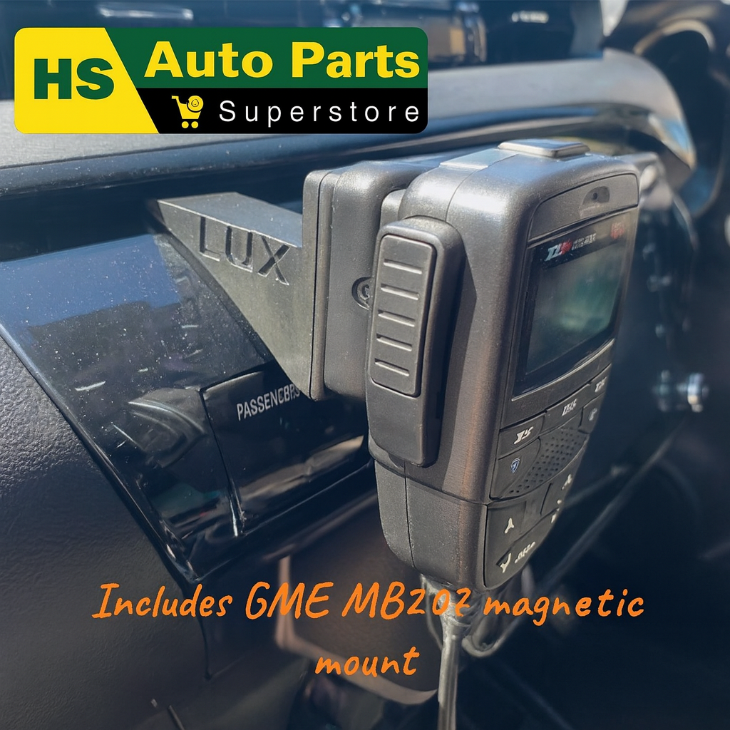 UHF Mic Dash Mount & GME MB207 Suit N80 Toyota Hilux 2015-2024