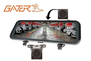 Gator GRV96MKT 9" Touch Screen HD Mirror Display 1080P Dual Recording Streaming