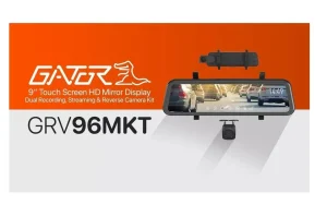Gator GRV96MKT 9" Touch Screen HD Mirror Display 1080P Dual Recording Streaming - Image 7