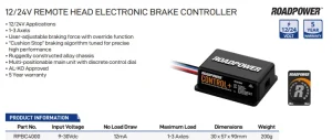 Portable Electric Brake Controller Premium Kit Compact Unit 7 Pin Trailer Socket - Image 5