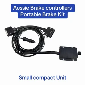 Portable Electric Brake Controller Premium Kit Compact Unit 7 Pin Trailer Socket