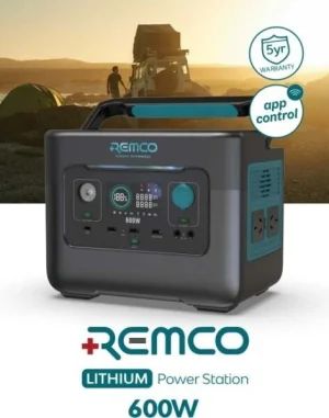 REMCO 600W LITHIUM POWERSTATION for- CPAP machines electric fans mini-fridges