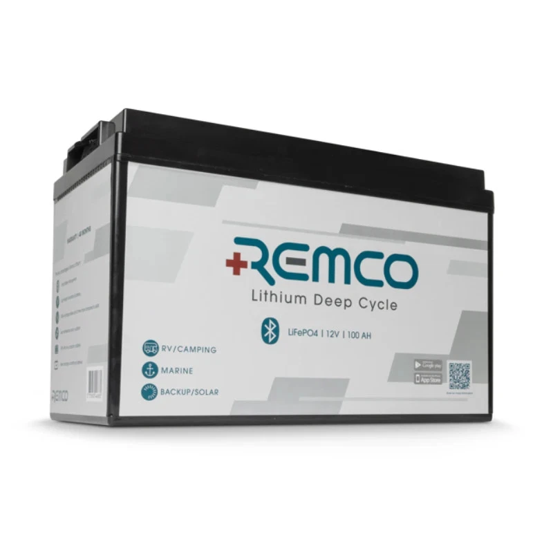 Remco Lithium Deep Cycle LiFePO4 12V 105AH LFP Battery GRP27 with Bluetooth App - Image 2