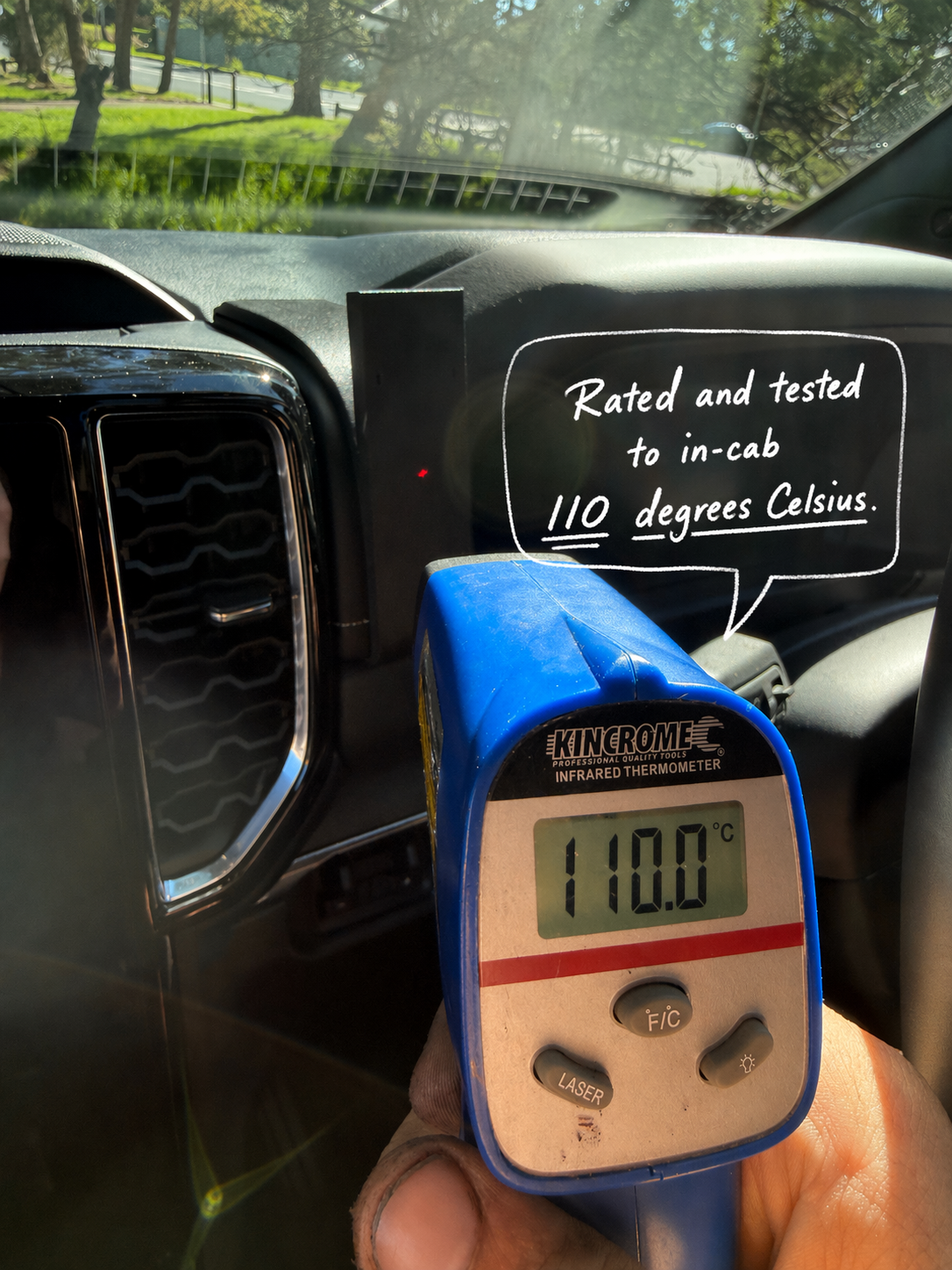 UHF MIC Dash Mount suits- FORD Next-Gen Platinum Ranger Everest Raptor - Image 2